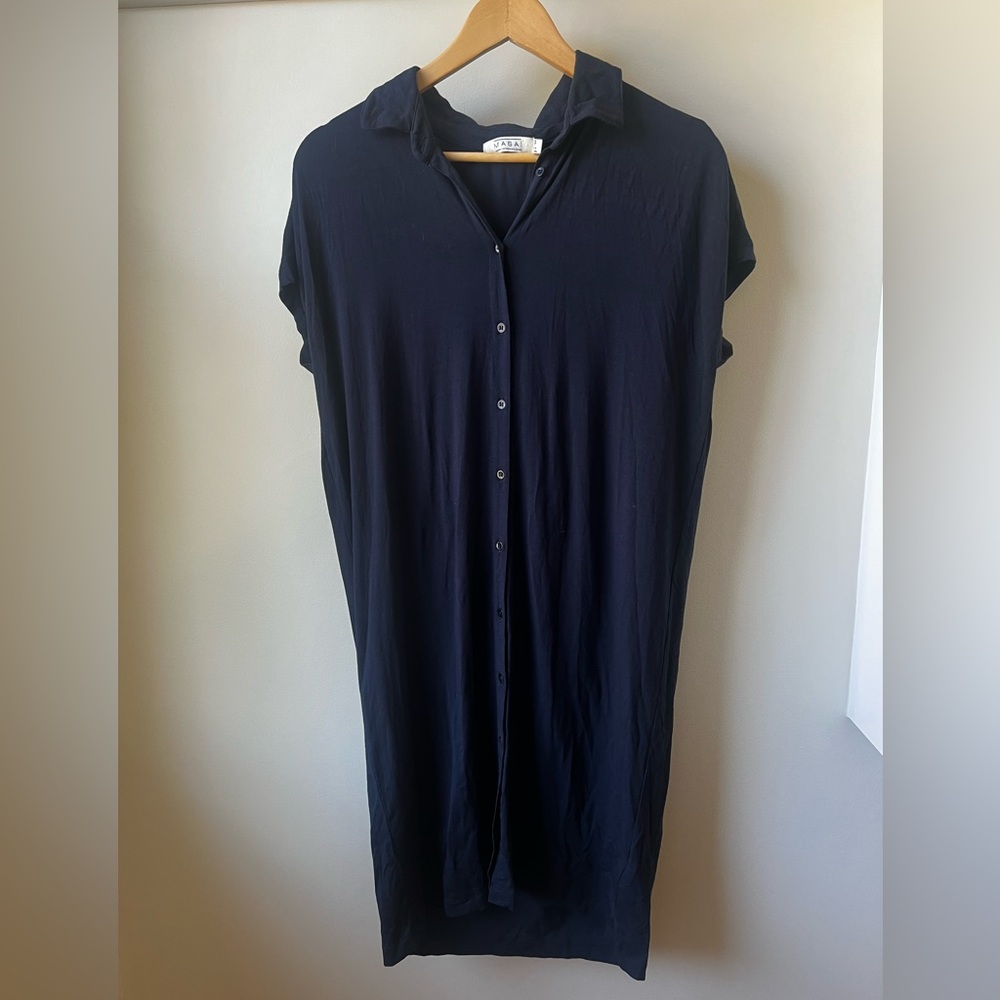MASAI COPENHAGEN Shirtdress Dress Button Down‎ Baggy Oversized Lagenlook XS